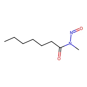 N-甲基-N-亚硝基庚酰胺 structure