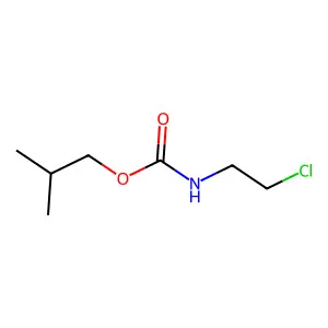 2-methylpropyl N-(2-chloroethyl)carbamate structure