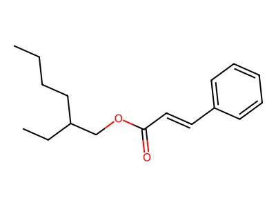 2-乙基己基3-苯基丙-2-烯酸酯 structure