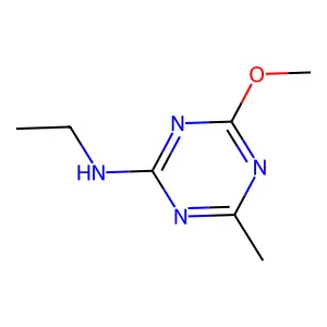 2-Ethylamino-4-methoxy-6-methyl-1,3,5-triazine structure