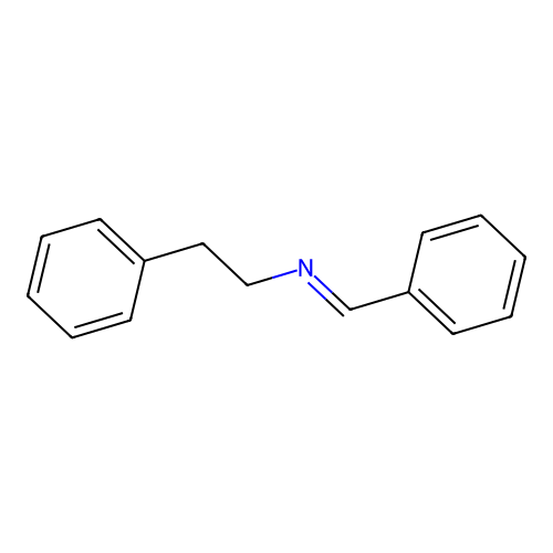 N-benzylidene-2-phenylethanamine structure