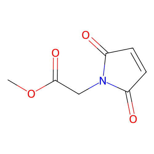 Methyl 2-(2,5-dioxo-2,5-dihydro-1H-pyrrol-1-yl)acetate structure