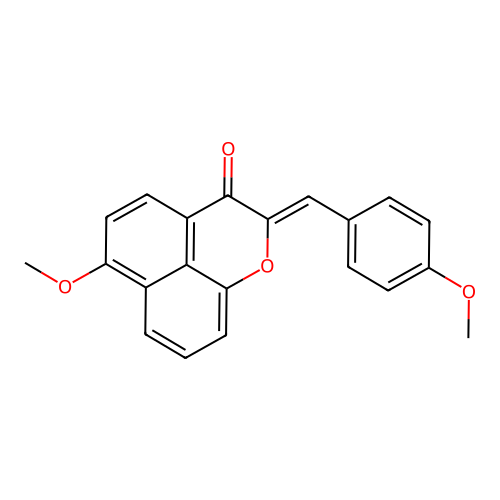 6-methoxy-2-(4-methoxybenzylidene)benzo[de]chromen-3(2H)-one structure
