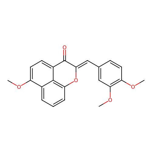 2-(3,4-dimethoxybenzylidene)-6-methoxybenzo[de]chromen-3(2H)-one structure