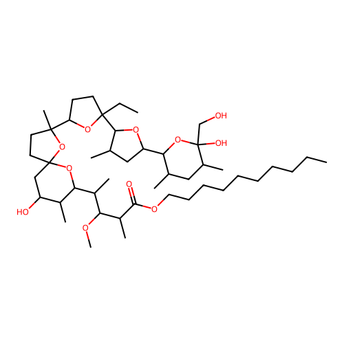 Monensin, decyl ester structure