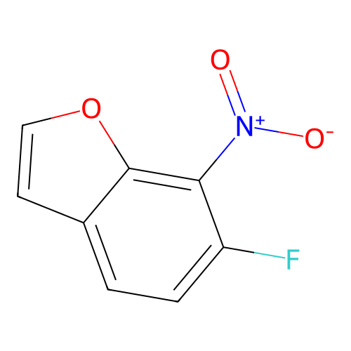 6-Fluoro-7-nitro-1-benzofuran structure