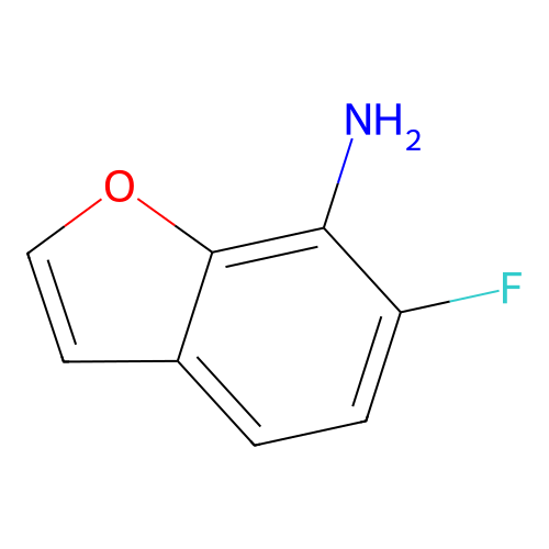 7-Benzofuranamine, 6-fluoro- structure
