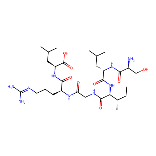 Seryl-leucyl-isoleucyl-glycyl-arginyl-leucine structure