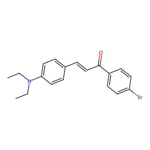 1-(4-Bromo-phenyl)-3-(4-diethylamino-phenyl)-propenone structure