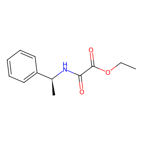 ethyl 2-oxo-2-[[(1S)-1-phenylethyl]amino]acetate structure