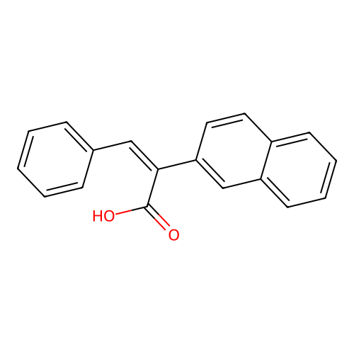 2-(2-Naphthyl)-3-phenylacrylic acid structure