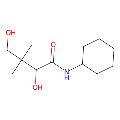 N-Cyclohexyl-2,4-dihydroxy-3,3-dimethylbutanamide structure
