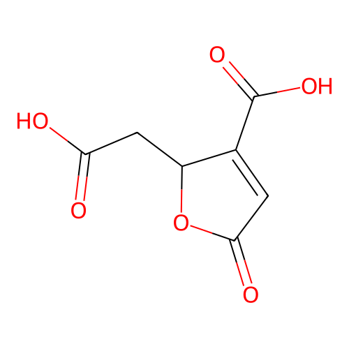 2-(Carboxymethyl)-5-oxo-2,5-dihydro-3-furoic acid structure