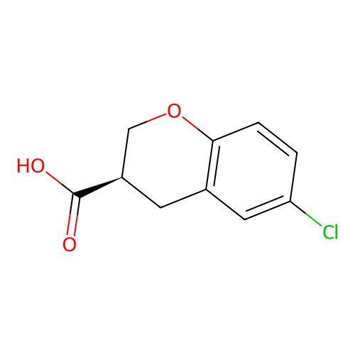 (R)-6-Chlorochroman-3-carboxylic acid structure