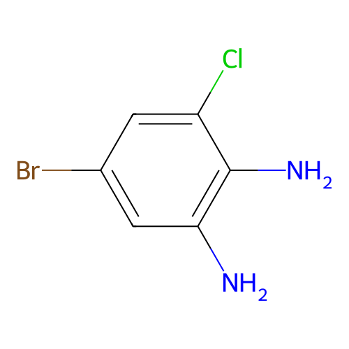 5-Bromo-3-chlorobenzene-1,2-diamine structure