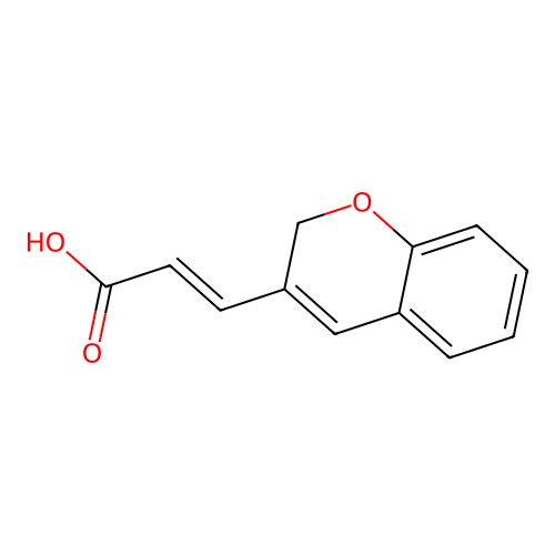 (2E)-3-(2H-chromen-3-yl)prop-2-enoic acid structure