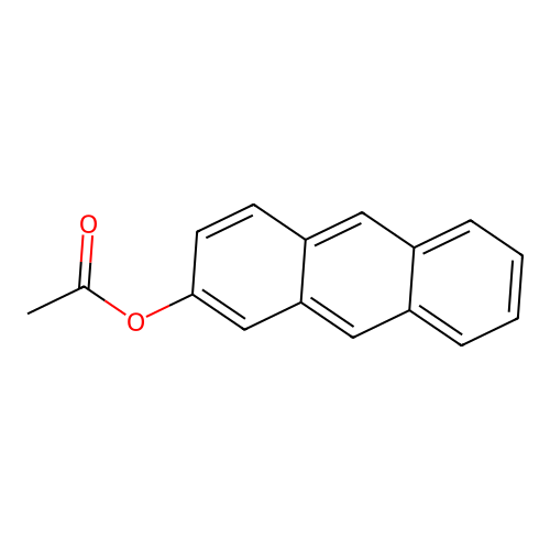 Anthracen-2-ol, acetate structure