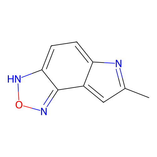 7-methyl-6H-[1,2,5]oxadiazolo[3,4-e]indole structure