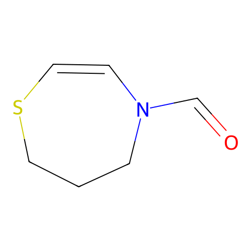 6,7-dihydro-5H-1,4-thiazepine-4-carbaldehyde structure