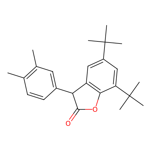 2(3H)-Benzofuranone, 5,7-bis(1,1-dimethylethyl)-3-(3,4-dimethylphenyl)- structure