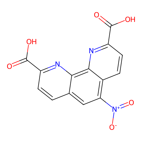 5-nitro-1,10-phenanthroline-2,9-dicarboxylic Acid structure