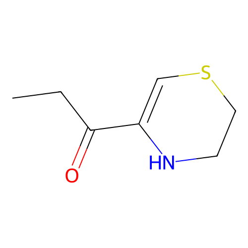 5-propionyl-3,4-dihydro-2H-1,4-thiazine structure