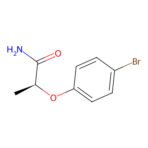 (2S)-2-(4-bromophenoxy)propanamide structure