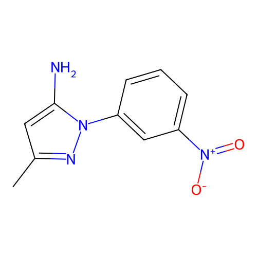 3-Methyl-1-(3-nitrophenyl)-1h-pyrazol-5-amine structure