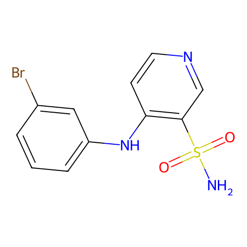 4-(3-Bromoanilino)-3-pyridinesulfonamide structure