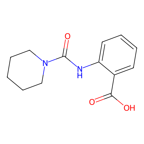 2-[(Piperidine-1-carbonyl)amino]benzoic acid structure