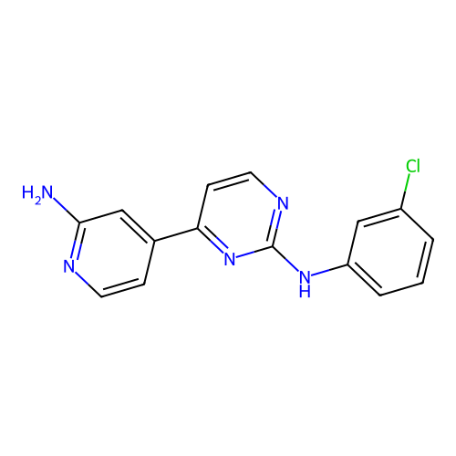 4-(2-aminopyridin-4-yl)-N-(3-chlorophenyl)pyrimidin-2-amine structure