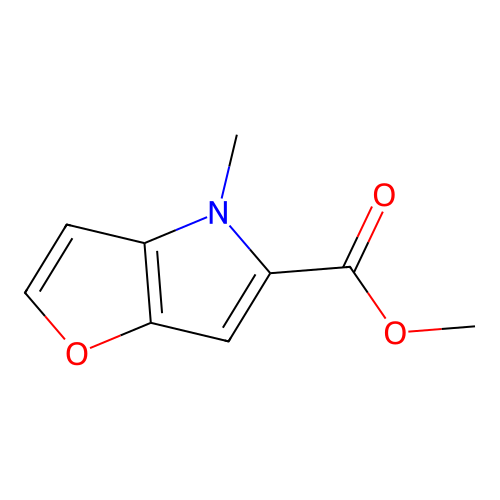 methyl 4-methyl-4H-furo[3,2-b]pyrrole-5-carboxylate structure