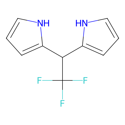 2,2,2-trifluoro-1,1-bis(1H-pyrrol-2-yl)ethane structure