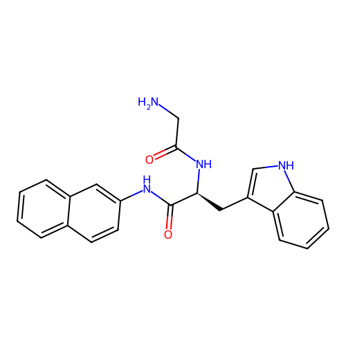 glycyl-L-tryptophan 2-naphthylamide structure