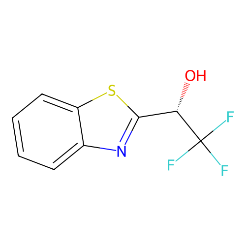 (1R)-1-(1,3-benzothiazol-2-yl)-2,2,2-trifluoroethan-1-ol structure