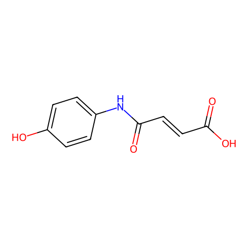 (E)-4-((4-Hydroxyphenyl)amino)-4-oxobut-2-enoic acid structure