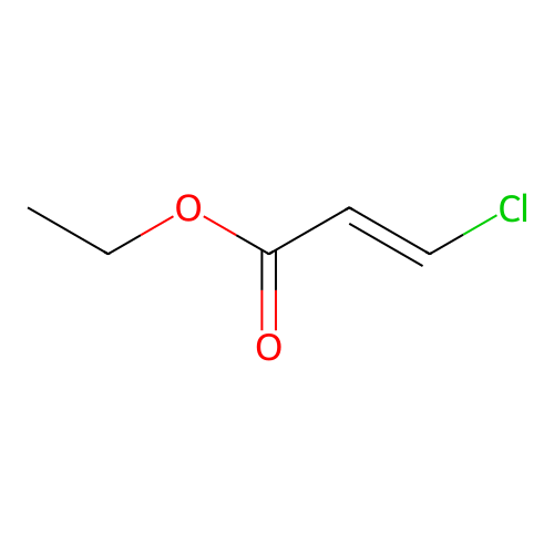 Ethyl (2E)-3-chloro-2-propenoate structure