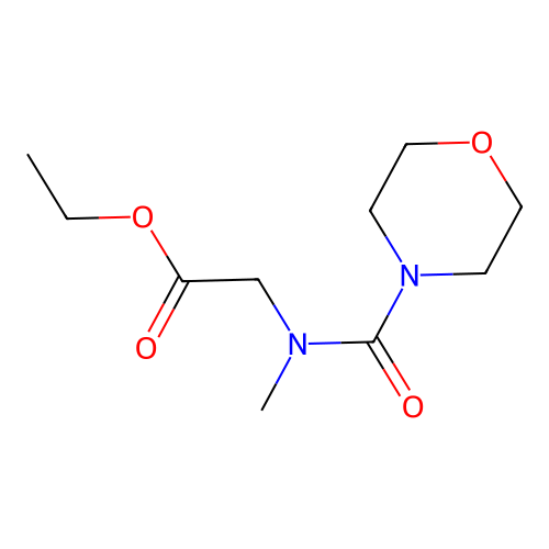 Ethyl 2-[methyl(morpholine-4-carbonyl)amino]acetate structure