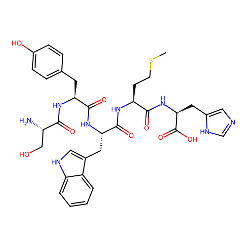 L-Histidine, L-seryl-L-tyrosyl-L-tryptophyl-L-methionyl- structure