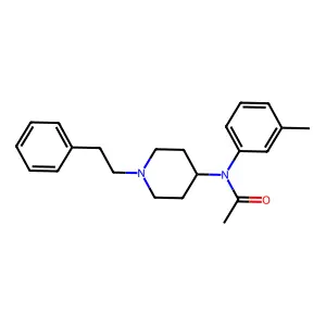 Acetamide, N-(3-methylphenyl)-N-[1-(2-phenylethyl)-4-piperidinyl]- structure