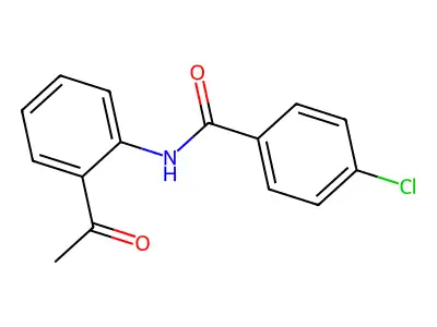 Benzamide, N-(2-acetylphenyl)-4-chloro- structure