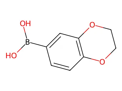 (2,3-Dihydro-1,4-benzodioxin-6-yl)boronic acid structure