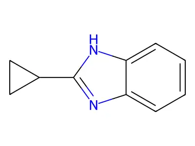 2-cyclopropyl-1H-1,3-benzodiazole structure