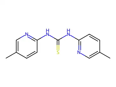 N,N'-Bis(5-methyl-2-pyridinyl)thiourea structure