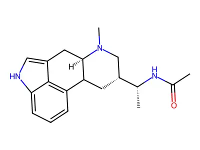 Acetamide, N-(1-(6-methyl-8-beta-ergolinyl)ethyl)- structure