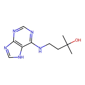 N(6)-(3-羟基-3-甲基丁基)腺嘌呤 structure