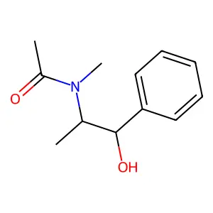 N-(2-Hydroxy-1-methyl-2-phenylethyl)-N-methylacetamide structure