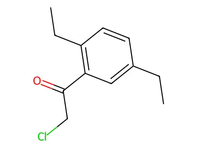 2-Chloro-1-(2,5-diethylphenyl)ethan-1-one structure