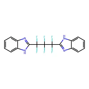 2,2'-(1,1,2,2,3,3-Hexafluoropropane-1,3-diyl)bis(1H-benzimidazole) structure