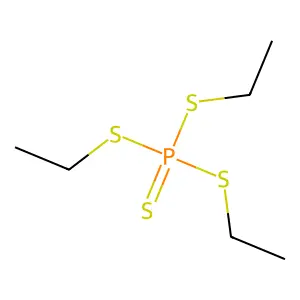 四硫代磷酸三乙酯 structure